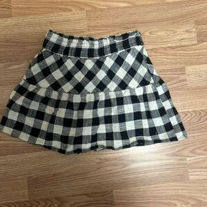 Joe Benbasset Monochrome Plaid Skirt